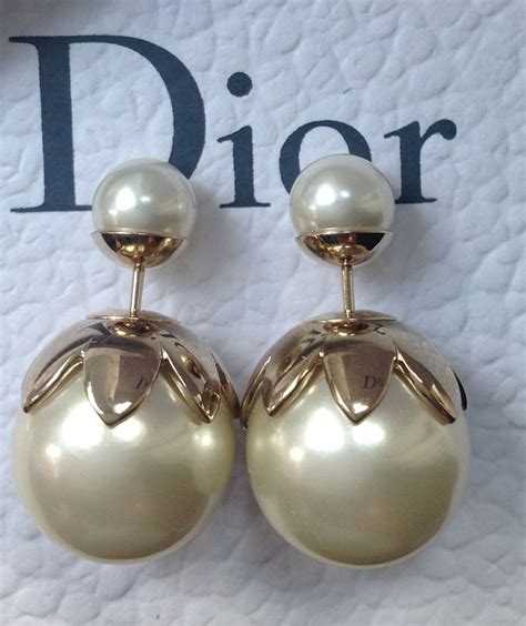 dior pearl earrings with letter|dior tribal earrings real pearl.